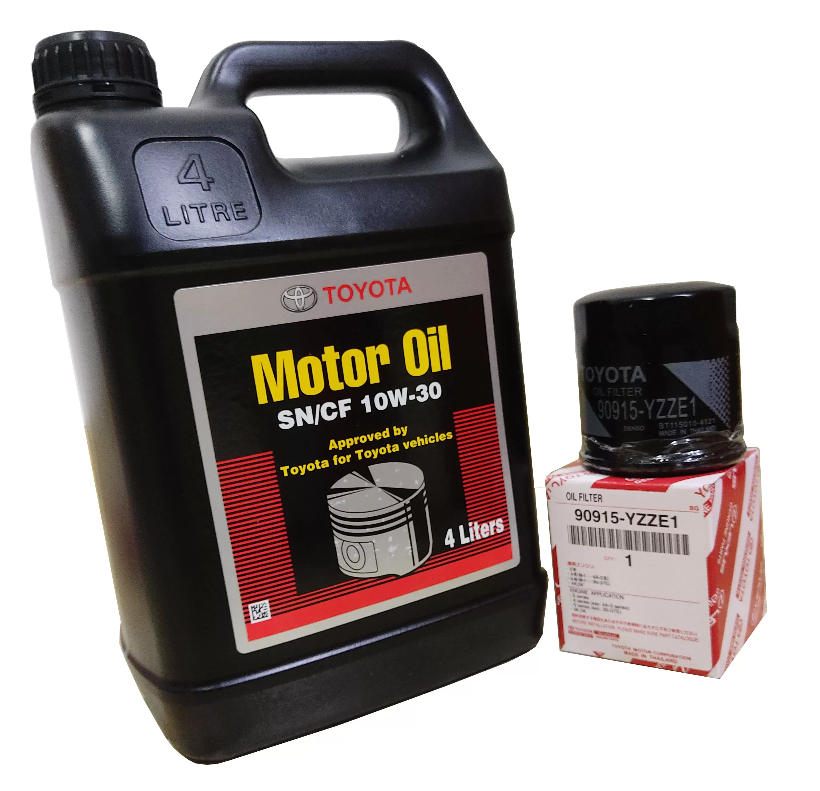 Toyota Service Pack 10W30 4L Oil With C110 Oil Filter