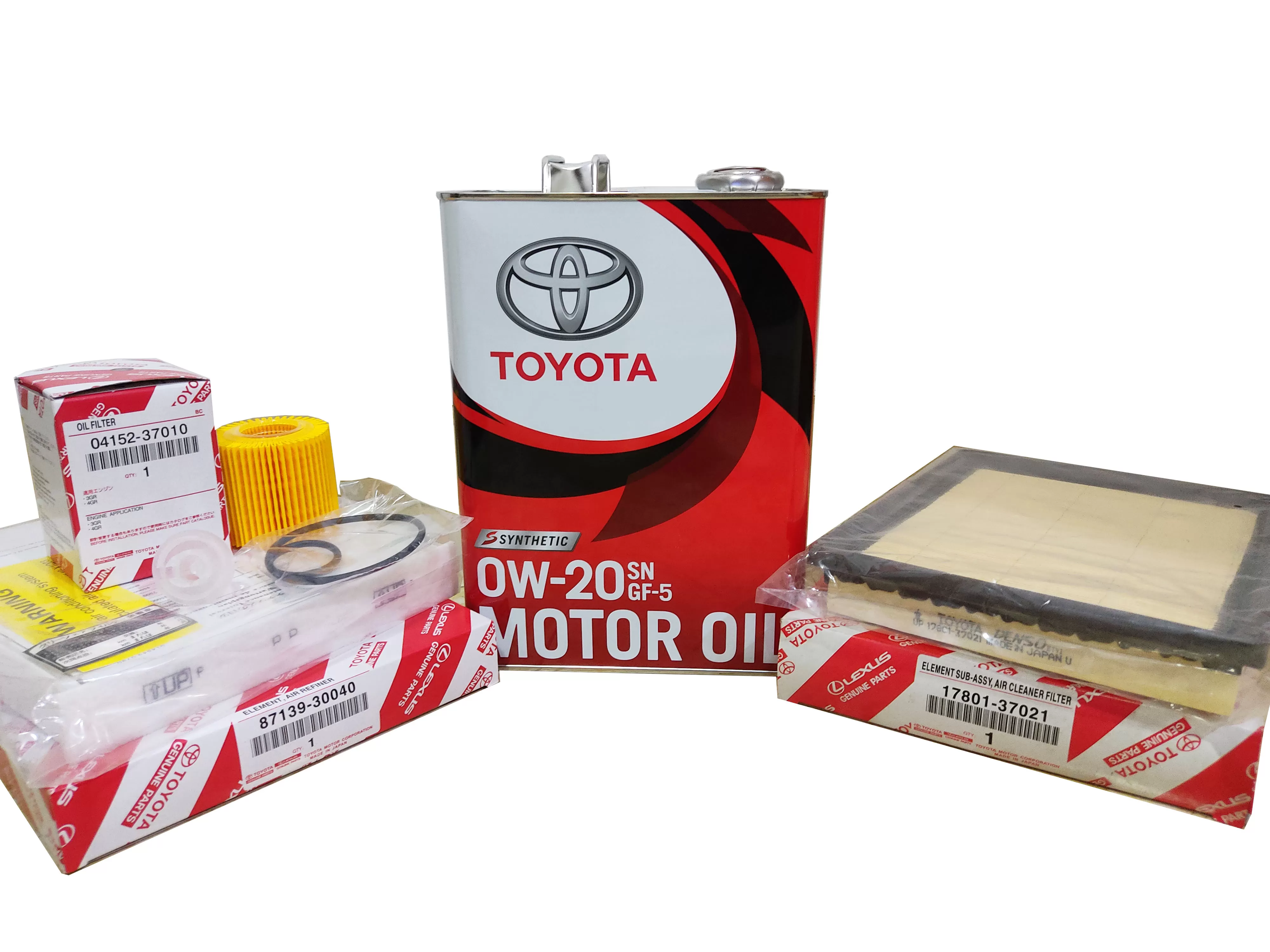Toyota Prius 30 Full Service Pack 0W-20 O117 A1027 AC108 - image 1