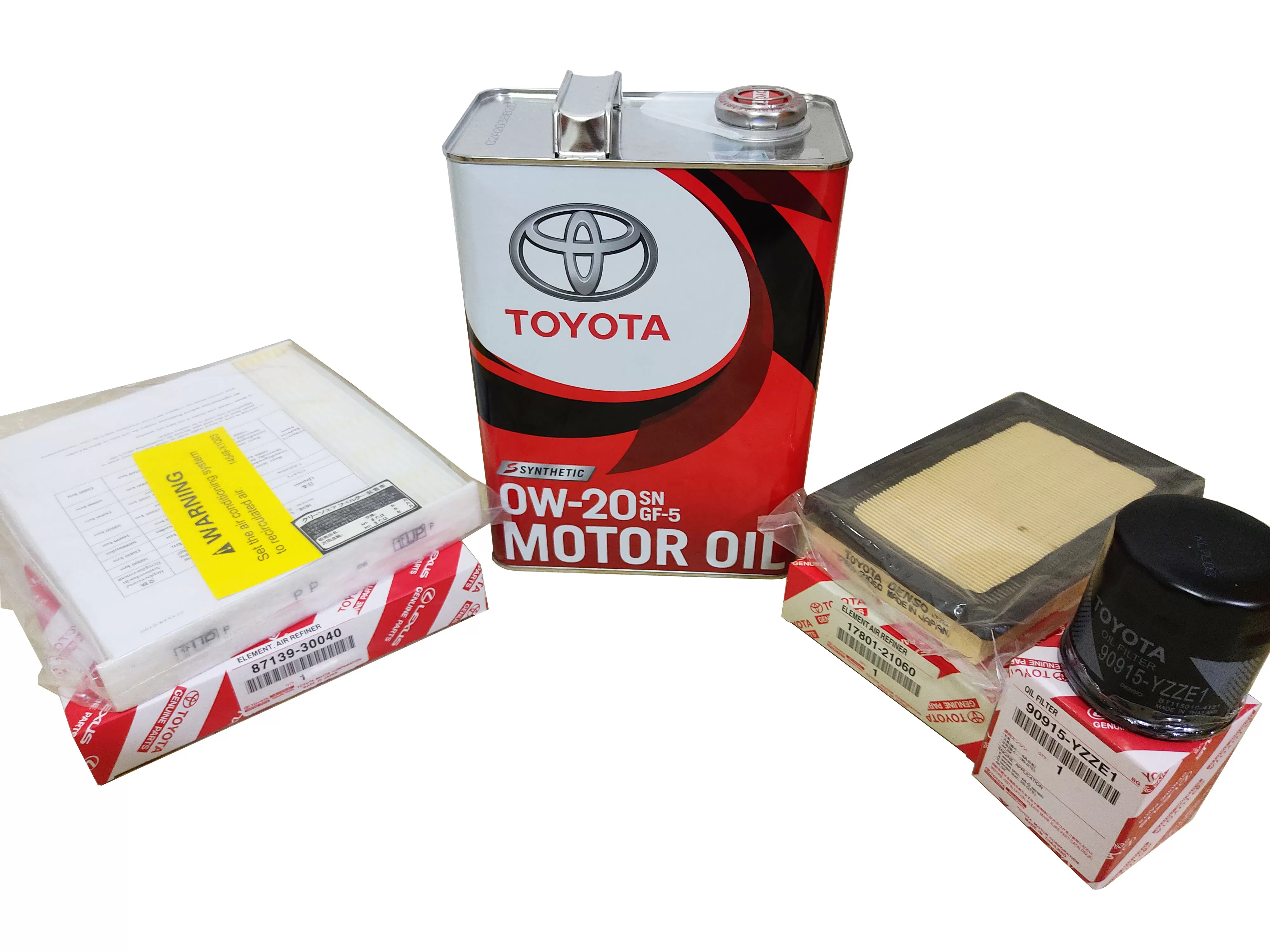 Toyota Aqua Full Service Pack SN0W20 C110 A1031 AC108 - image 1