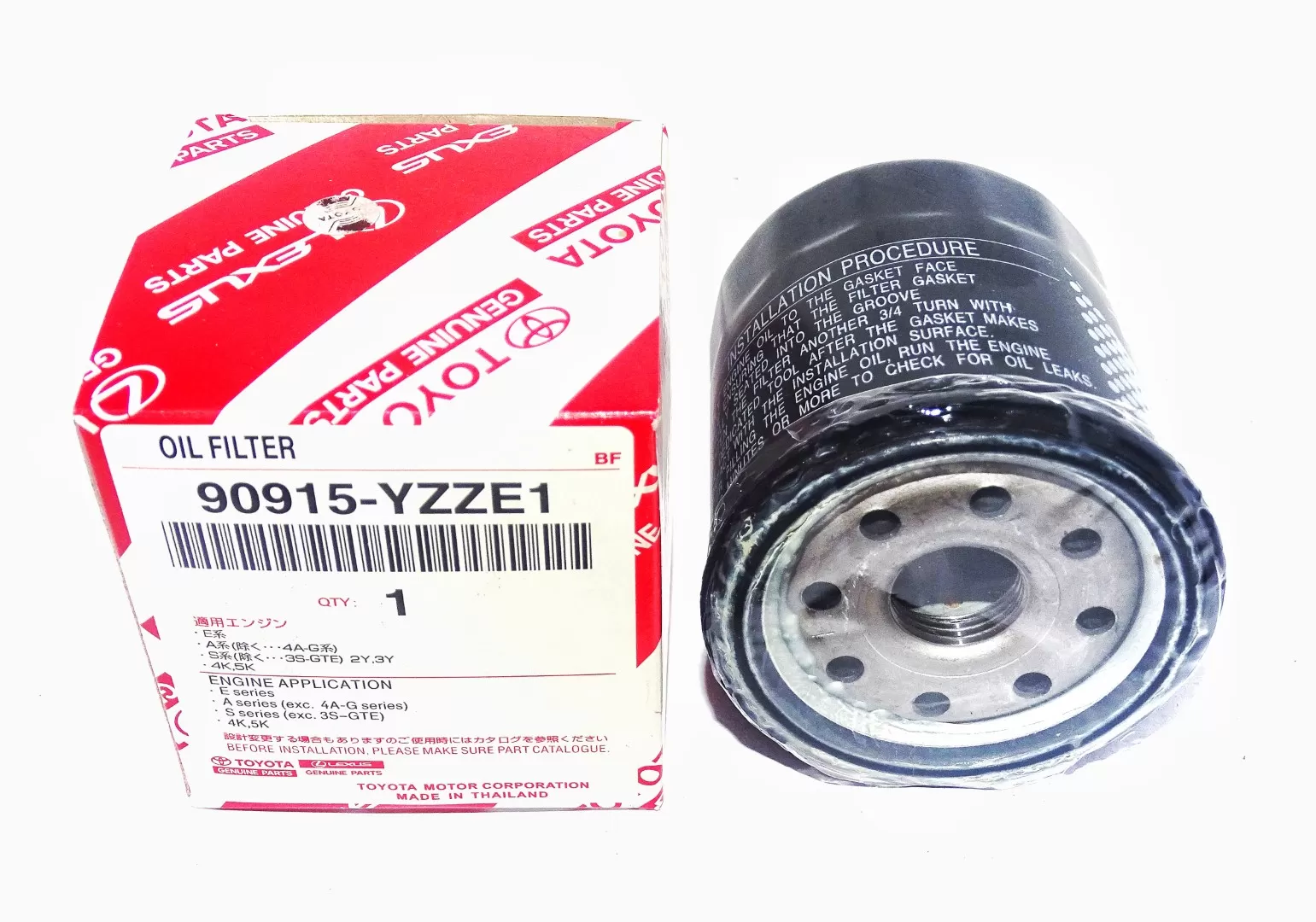 Toyota Service Pack 10W30 4L Oil With C110 Oil Filter - image 2