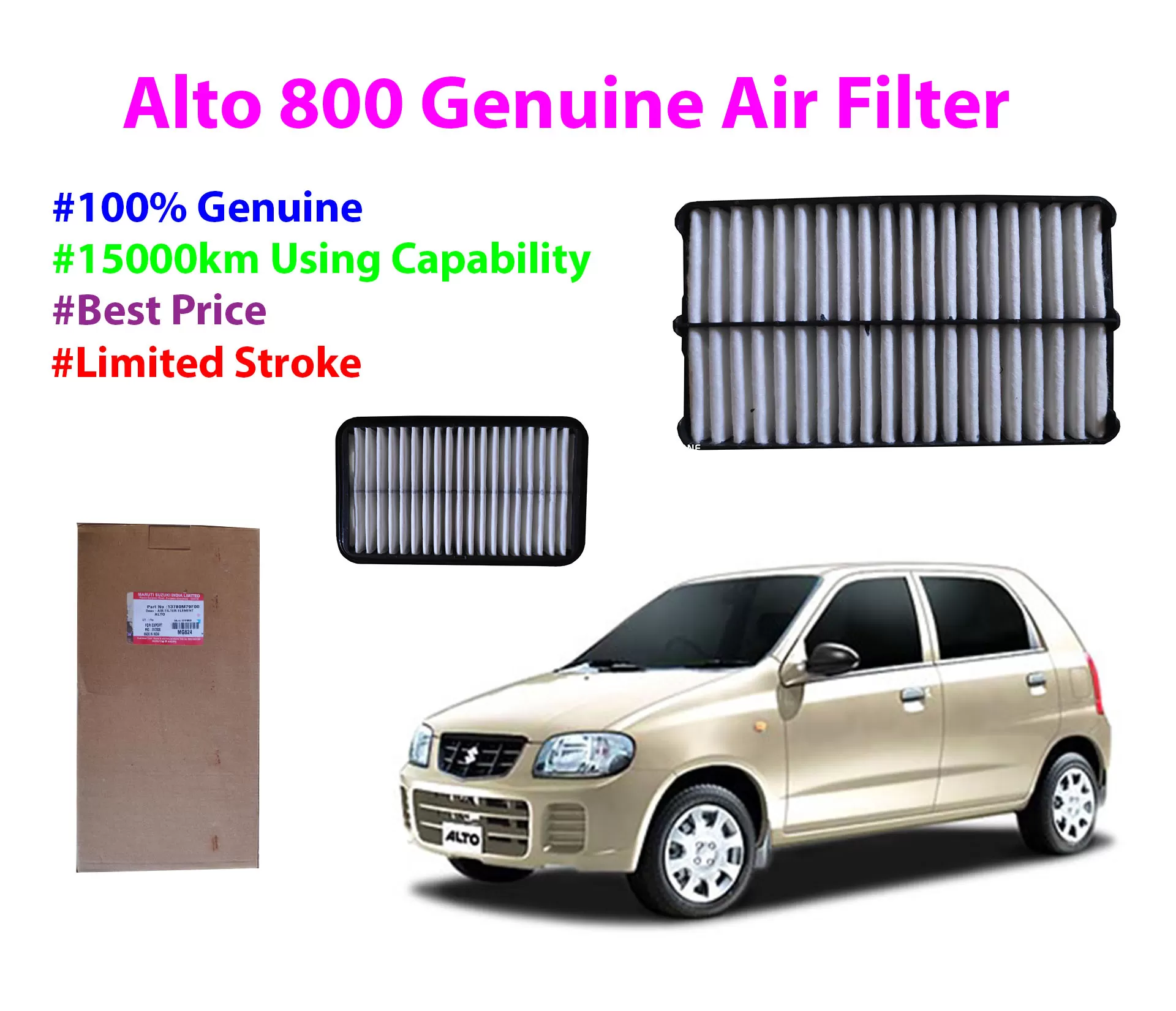 Alto 800 Air Filter 13780M79F00 A961 2007-2012 - image 1