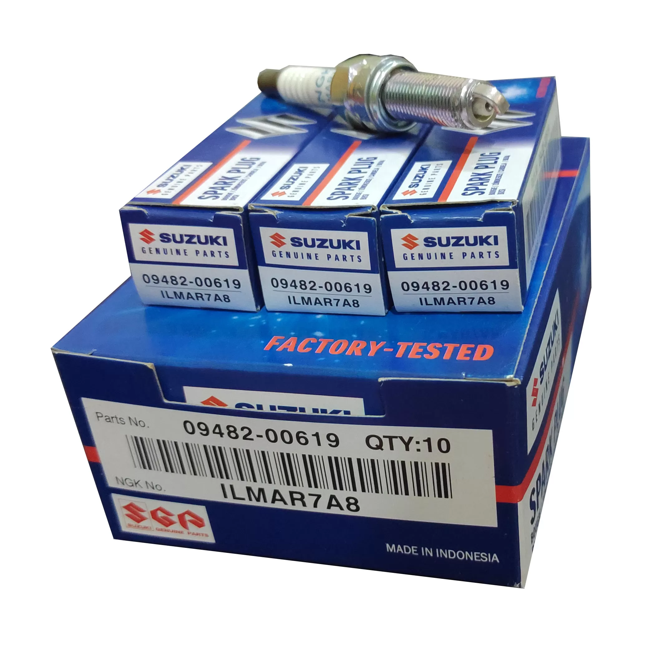 Wagon R MH44S Spark Plug 09482-00619 NGK ILMAR7A8