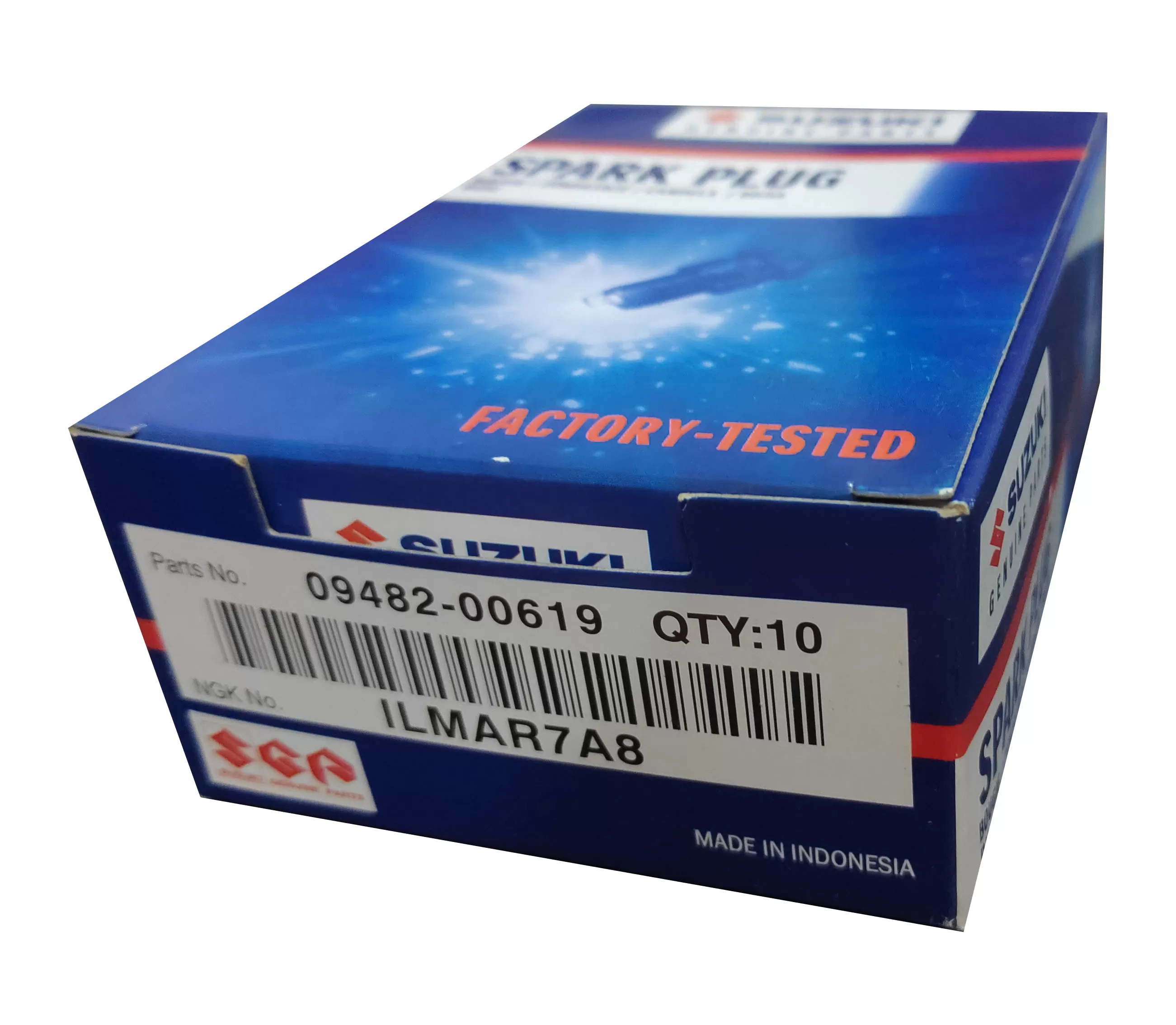 Wagon R MH44S Spark Plug 09482-00619  NGK ILMAR7A8 - image 3