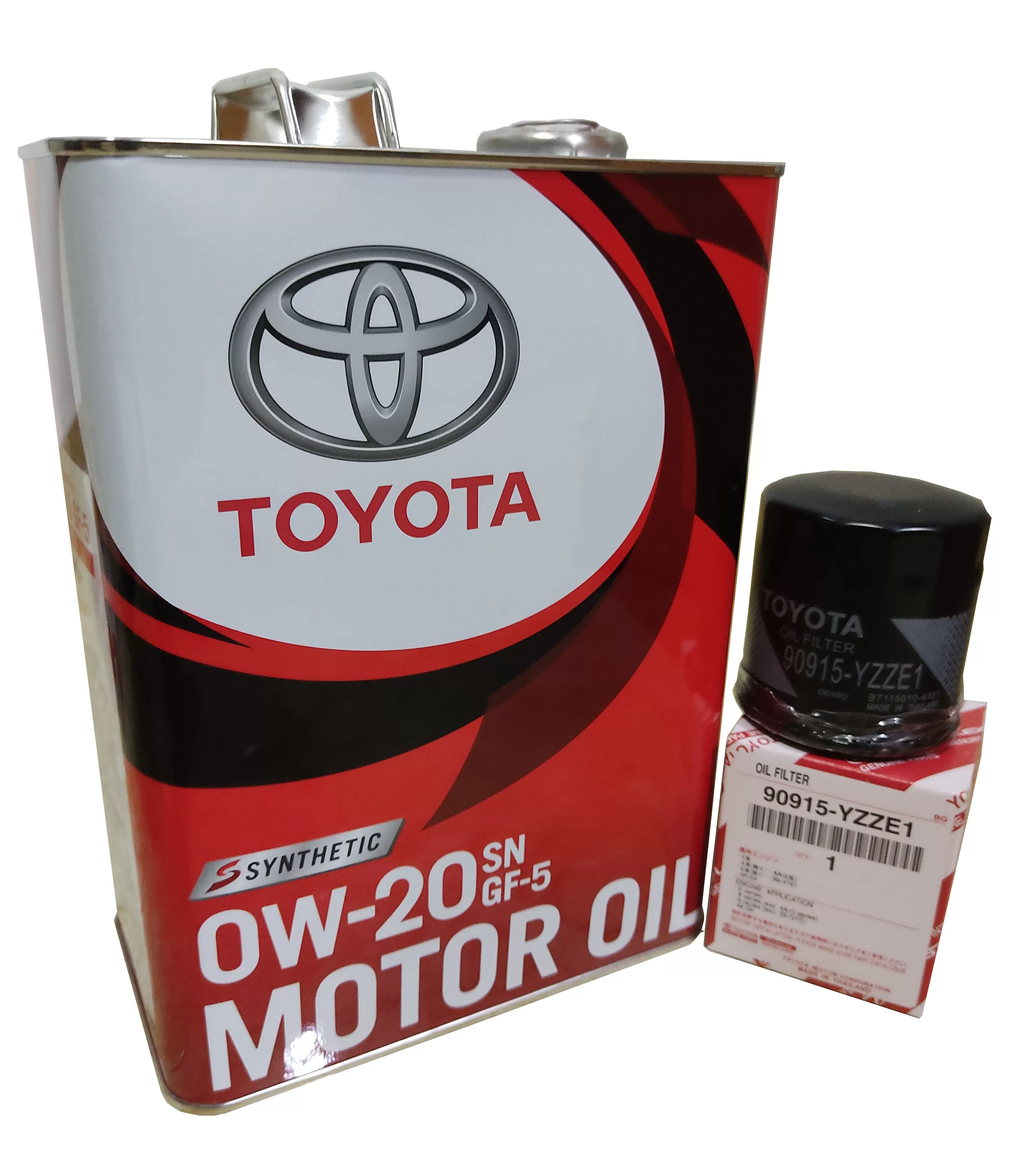Toyota Car Service Pack 0W20 4L Oil With C110 Oil Filter - image 1