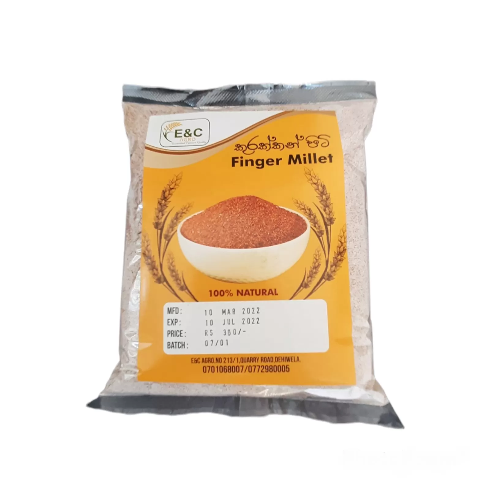 E&C Agro Kurakkan Flour 400G
