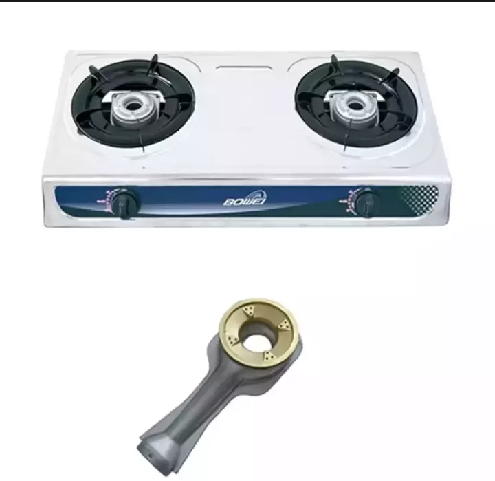 gas cooker, double gas burner