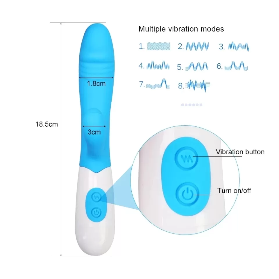 Rabbit Dildo G-Spot Vibrator Orgasm Adultt toy - image 6