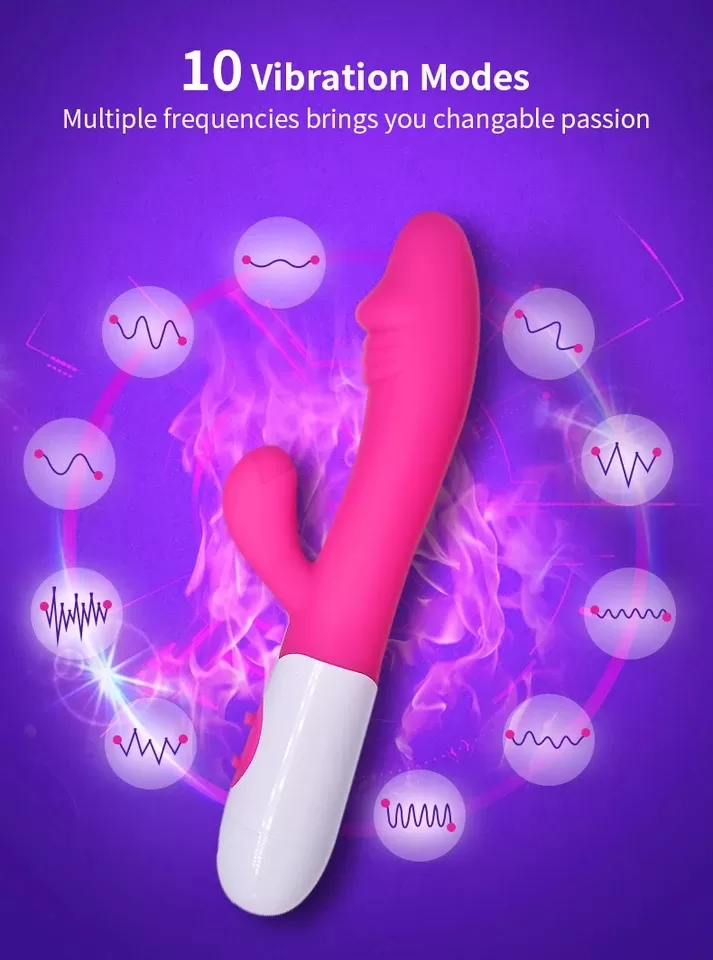 Rabbit Dildo G-Spot Vibrator Orgasm Adultt toy - image 9