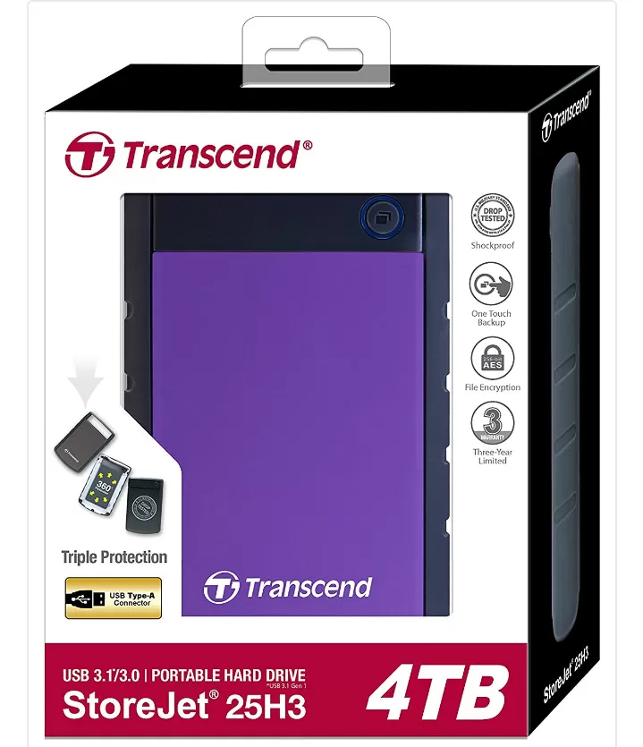 Transcend portable 4TB hard drive disk