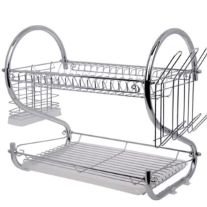 Ozone Water Draining Kitchen Dish Rack  SS DR 450s