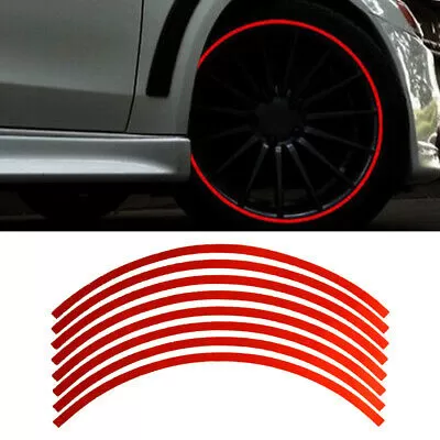 16 PCs  reflective strips on wheel rim stickers - image 5