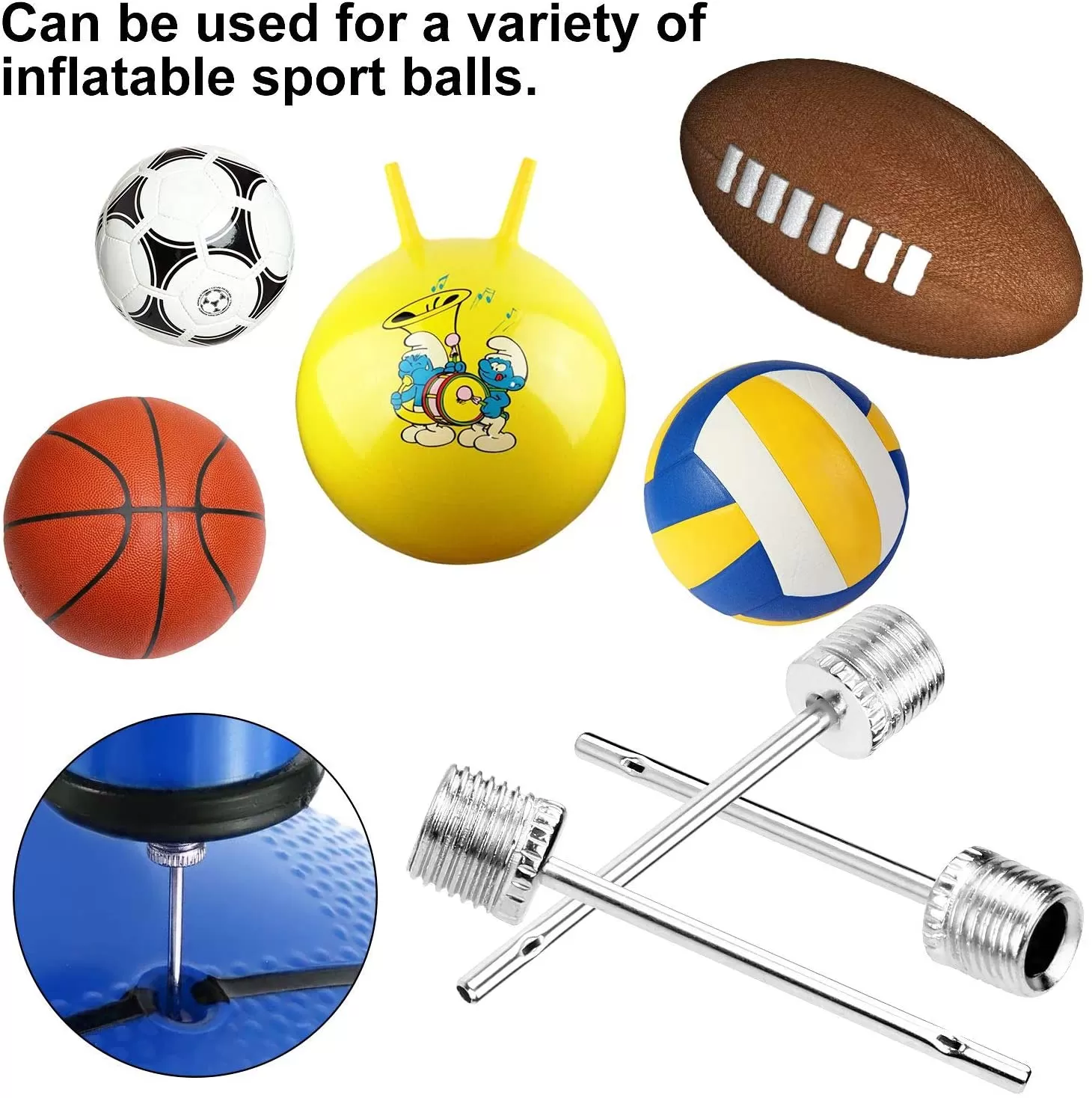 5pc Ball Pump Needle Set Needle inflatable Kit Needle - image 5