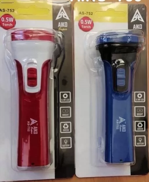 Aiko LED Torch AS 752 0.5W Rechargeable