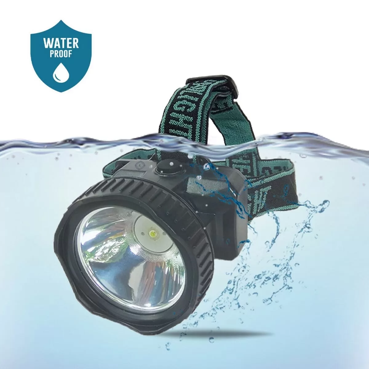Aiko LED Head Torch AS 754 3W Rechargeable