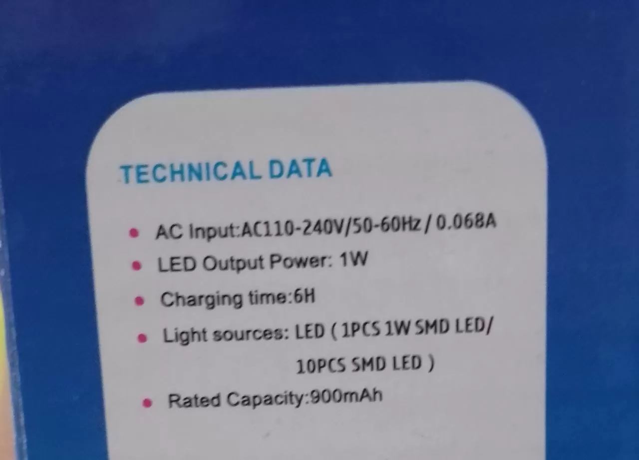 AJ 1W LED Torch with 10W LED Light Rechargeable - image 4