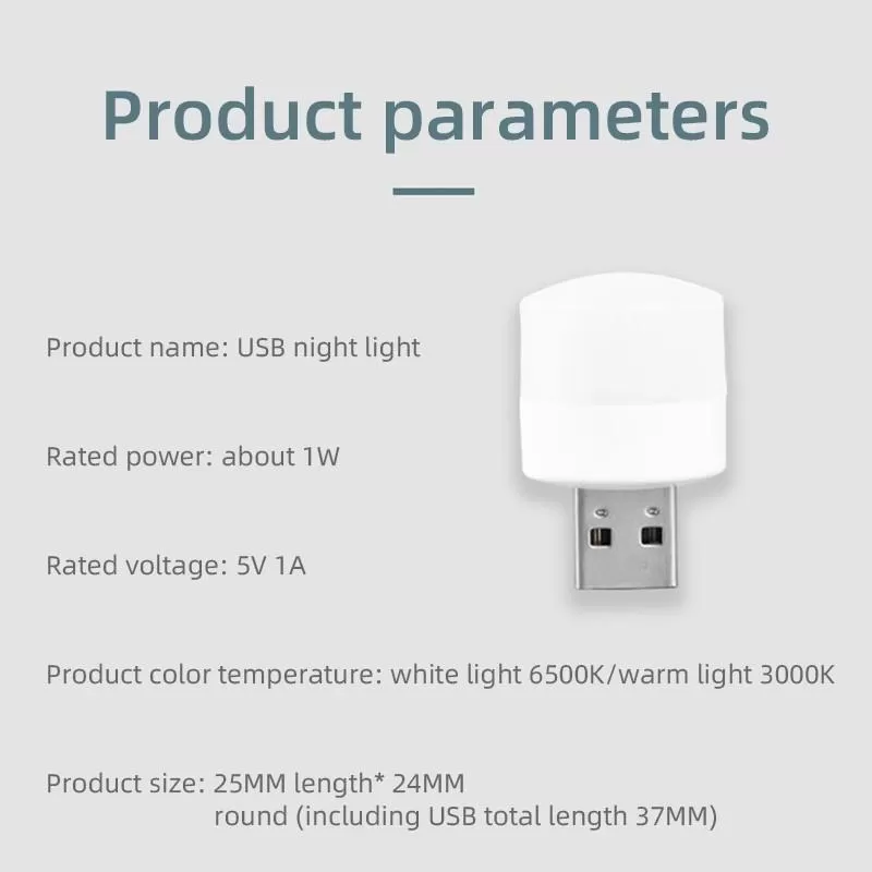 USB Small Book Lamps LED Eye Protection Reading Light - image 2
