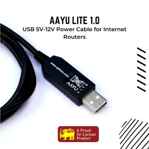 AAYU Lite 1.0 – USB 5V-12V Power Cable Internet Routers