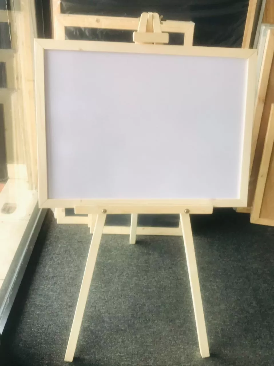 Kids Easel wooden stand with 2 x 1.5 double side board - image 2