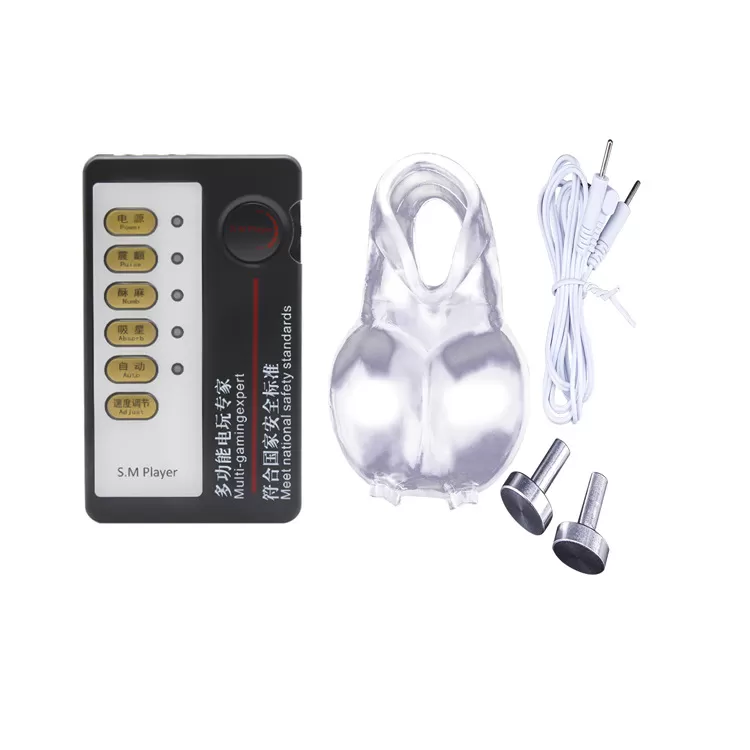 Electric Shock Pulse Scrotum Testicles Chastity sex toy - image 5