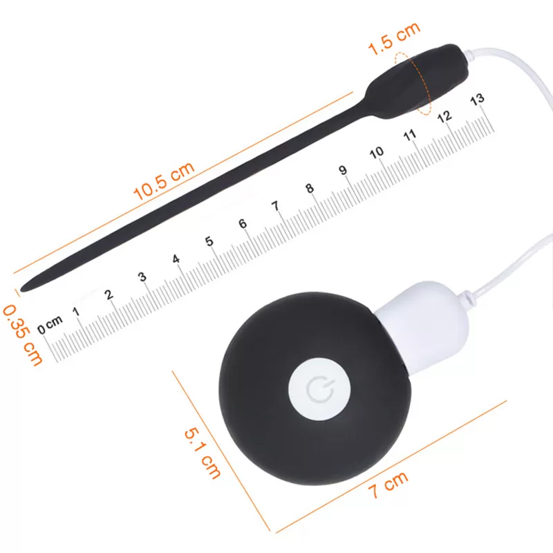 Vibrating Urethral penis plug Remote 20 Freq sex toy - image 3
