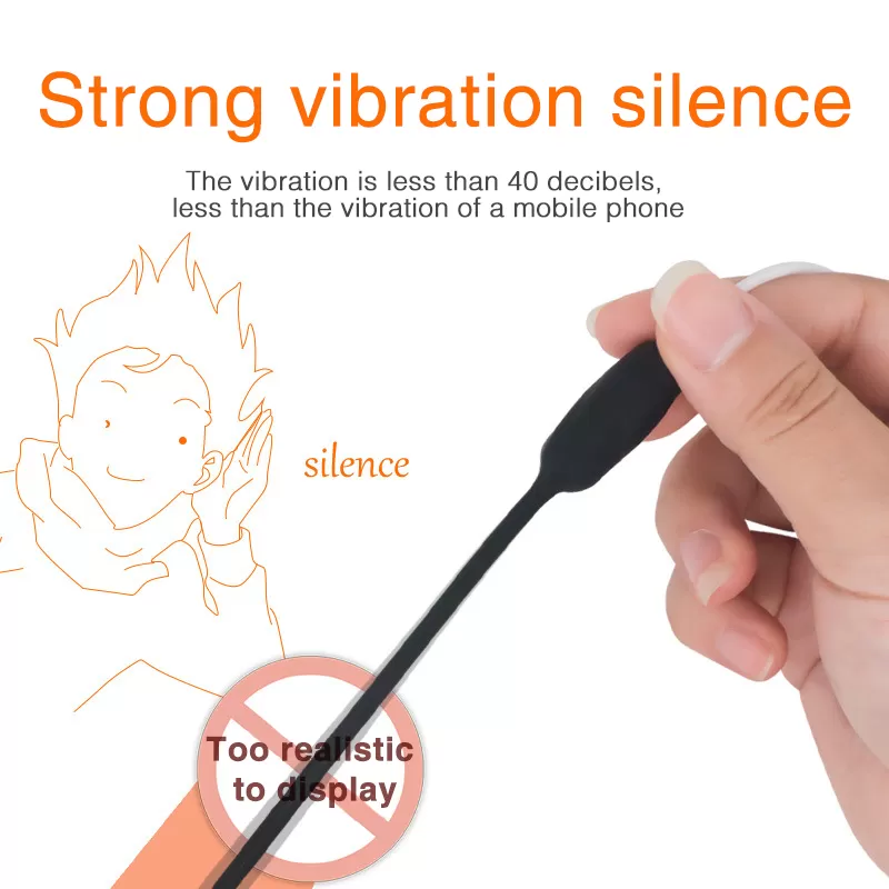 Vibrating Urethral penis plug Remote 20 Freq sex toy - image 4