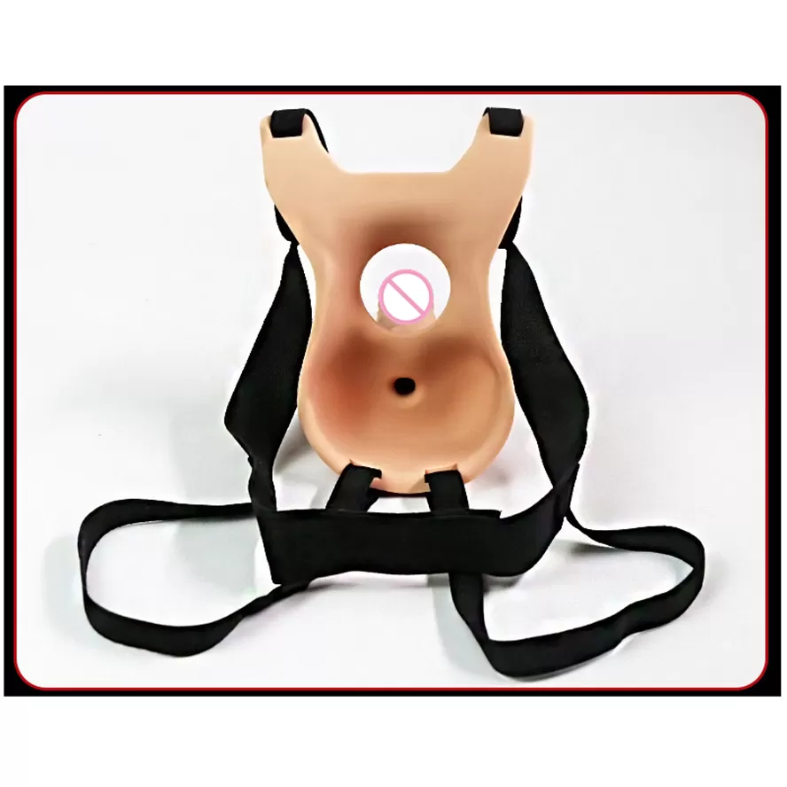 double penetration strap on with vibrator sex toy - image 5
