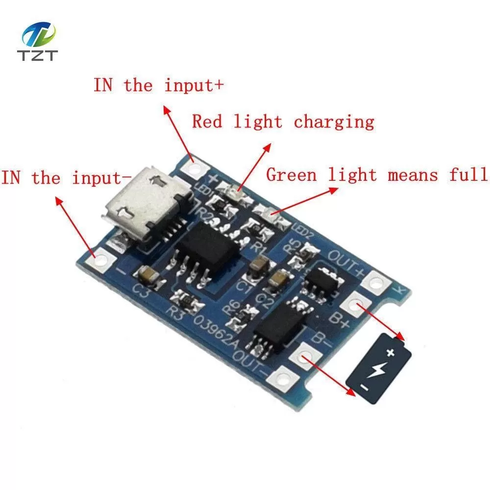 Mini USB 5V 1A 18650 TP4056 Lithium Battery Charger - image 6