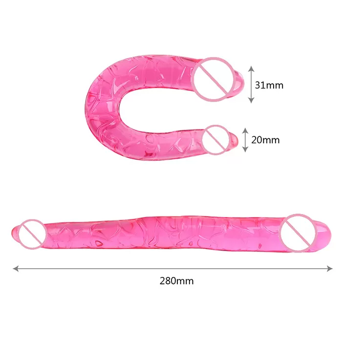silicon Dildo Dual Sided penetration sex toy - image 2