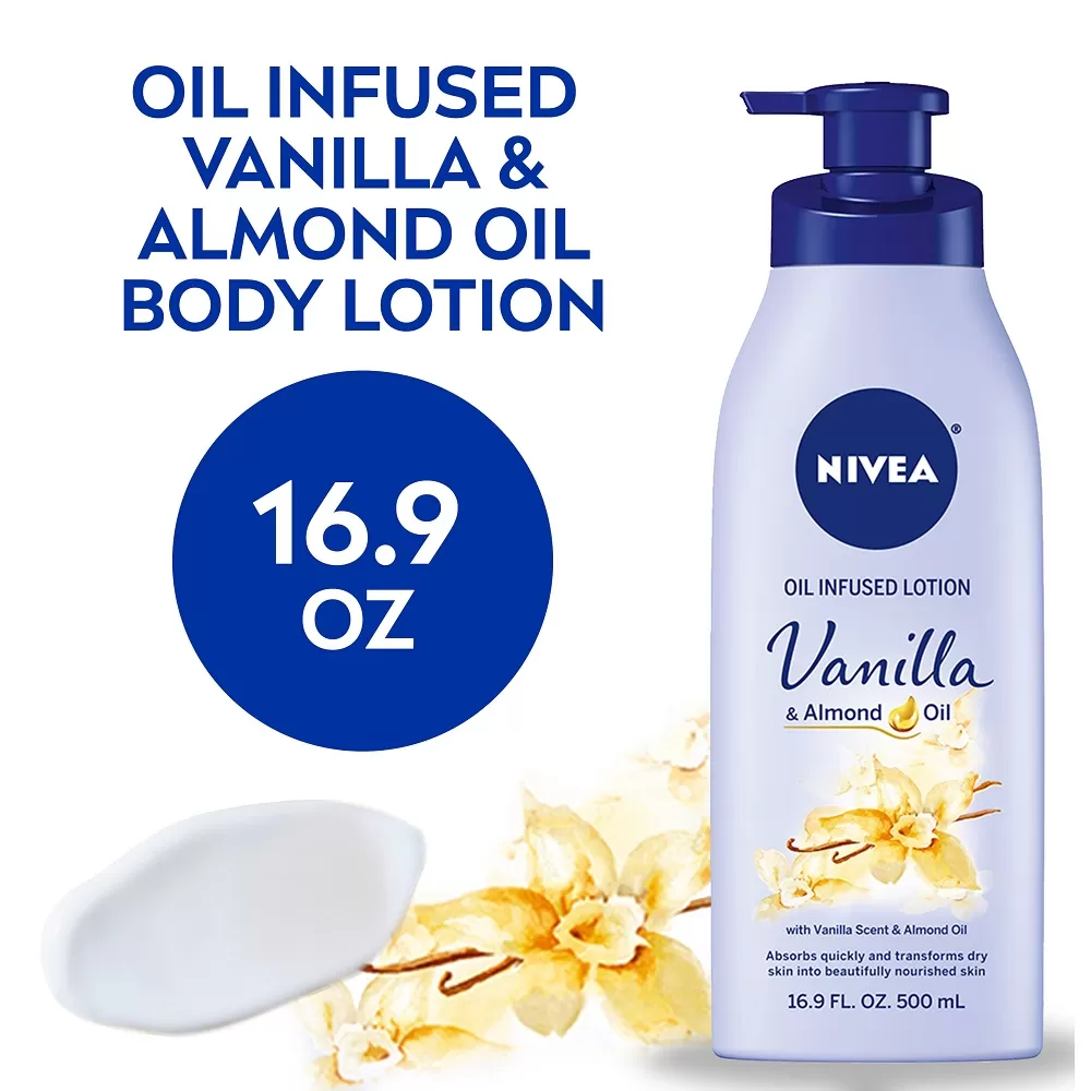 Nivea Oil Infused Body Lotion 500ml Vanilla & Almond Oil