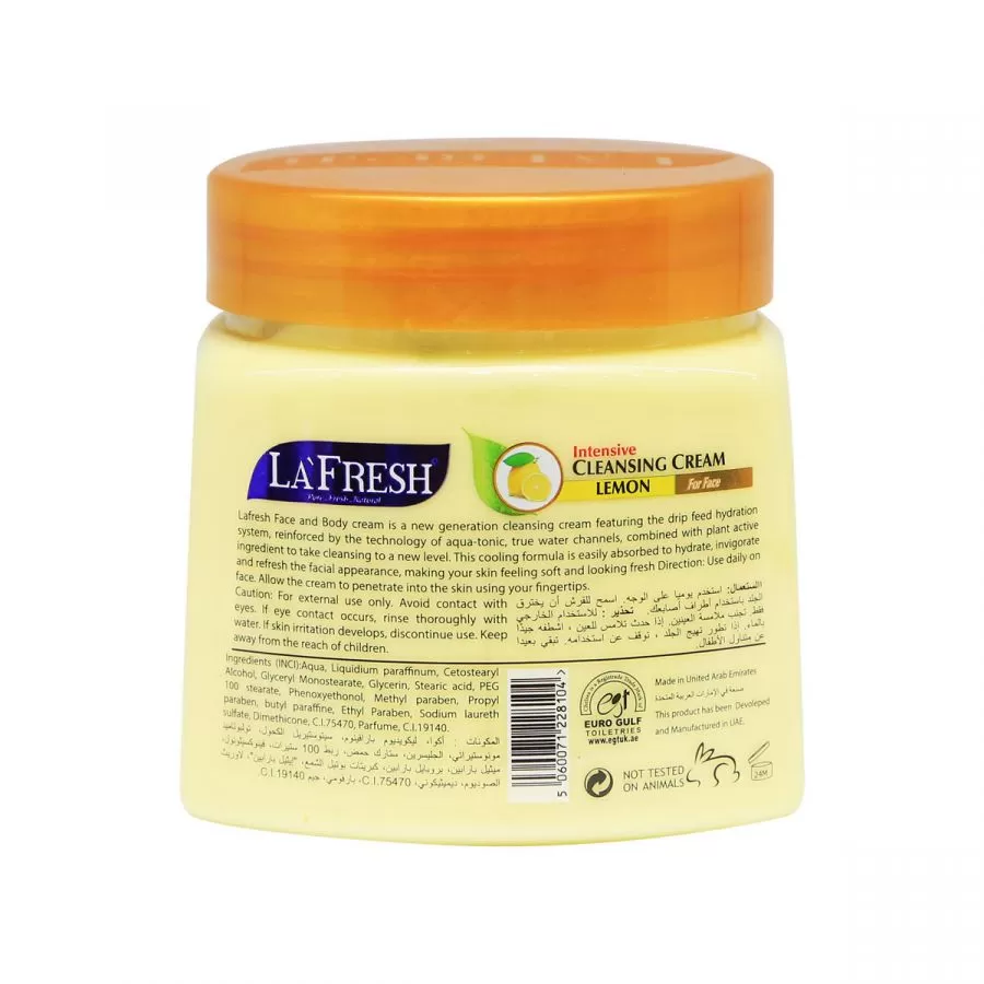Lafresh Intensive Moisturising Cream Lemon 500ml - image 5