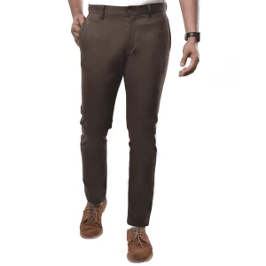 Pantalon Chino Relaxed Express Homme Taille 36x30 Couleur Marron Selle - Occasion Très Bon état