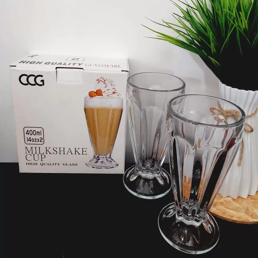 Milkshake Cup 400ml 2Pcs Smoothie Dessert - image 3