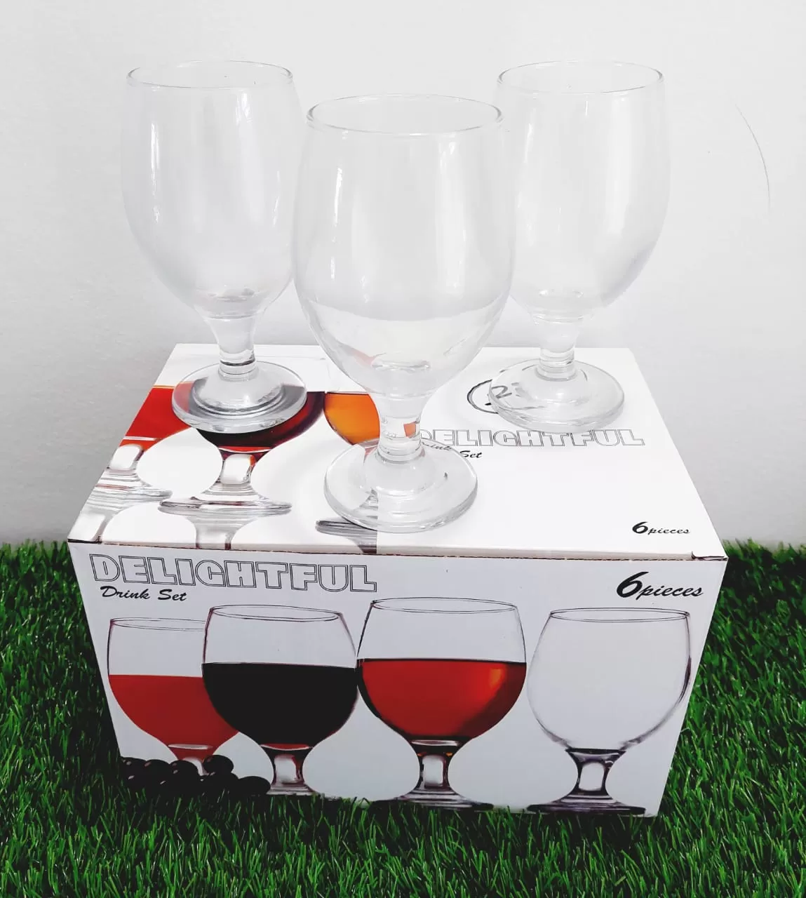 Delightful Water Glass 14 Oz, Modern Crystal Clear - image 3