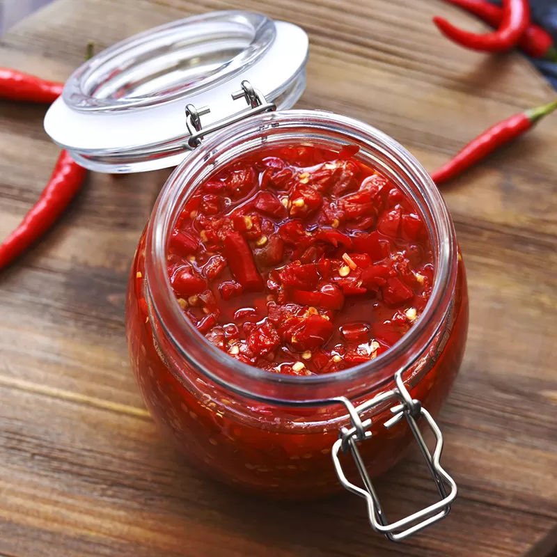 Deli Glass Jar 500ml 1Pcs Seasonings Stylish Canister