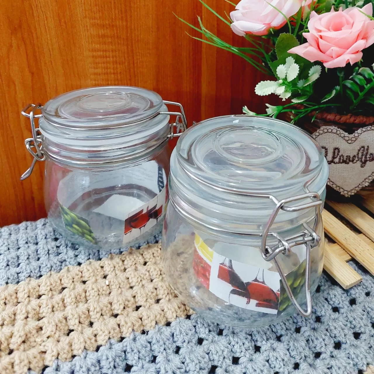 Deli Glass Jar 500ml 1Pcs Seasonings Stylish Canister - image 2