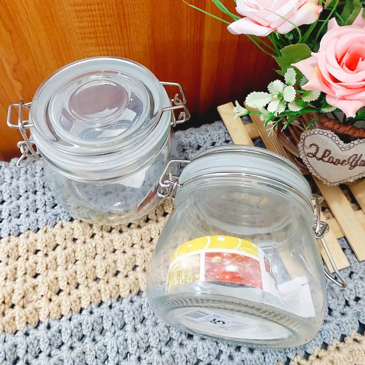 Deli Glass Jar 500ml 1Pcs Seasonings Stylish Canister - image 4