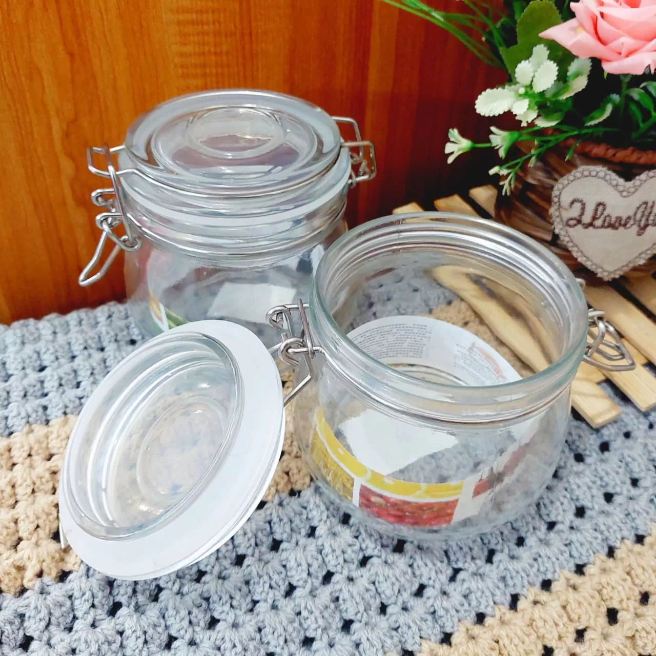 Deli Glass Jar 500ml 1Pcs Seasonings Stylish Canister - image 6