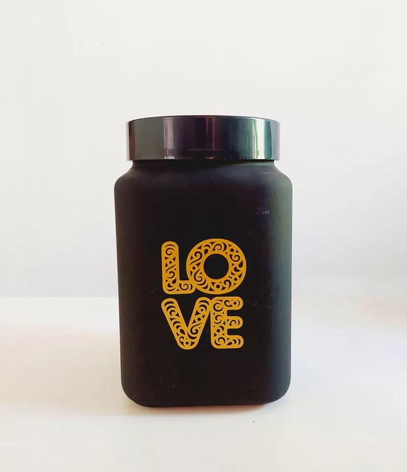 Herevin Glass Decorated Canister Set 3Pcs - image 3