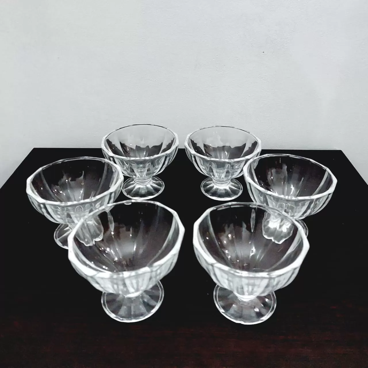 OOG Ice Cream Cup Glass Set 150ml 6Pcs Pudding Mousse - image 2