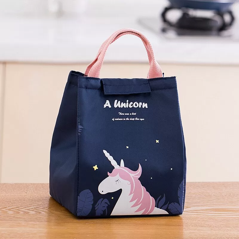 Lunch Bag For Picnic Kids Women Travel Thermal Gray - image 5
