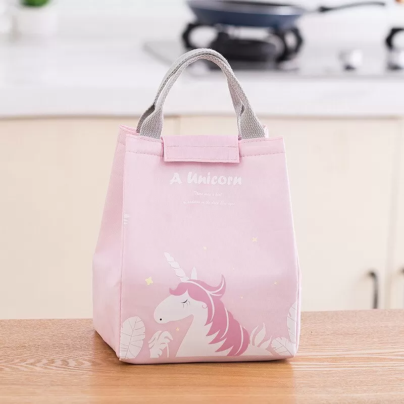 Lunch Bag For Picnic Kids Women Travel Thermal Gray - image 7