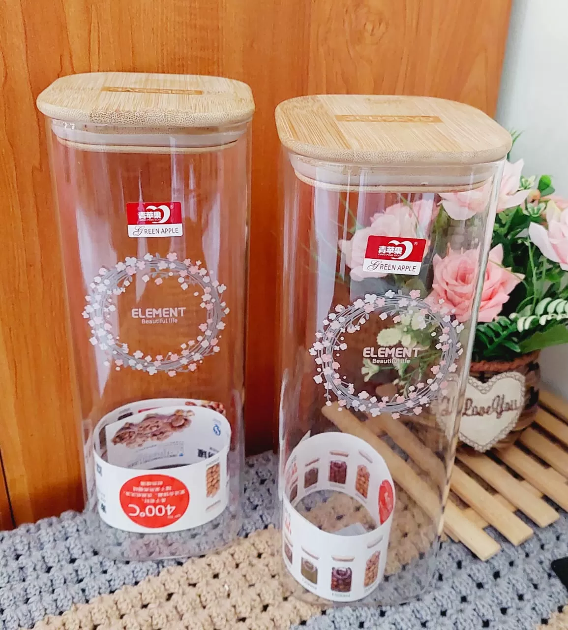 Glass Jar 2000ml 1Pcs Square Sealed Glass - image 2