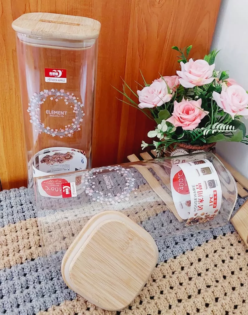 Glass Jar 2000ml 1Pcs Square Sealed Glass - image 3