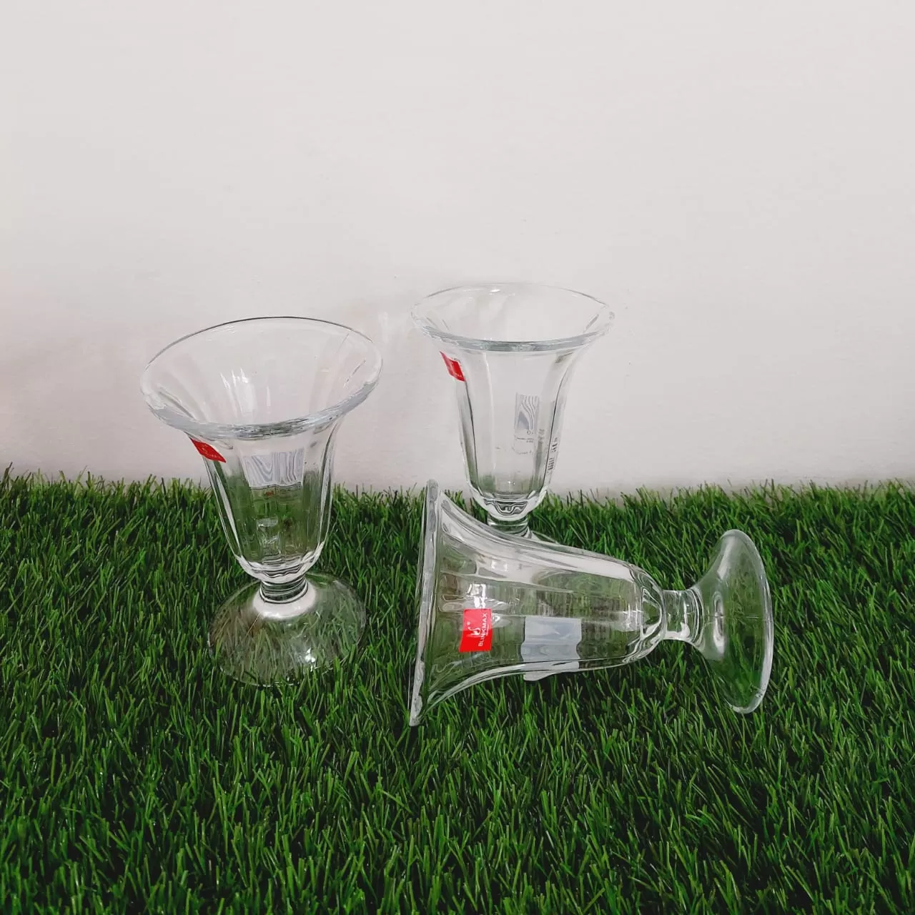 Bilnkmax Ice Cream Cup Glass Set 3Pcs Pudding Mousse