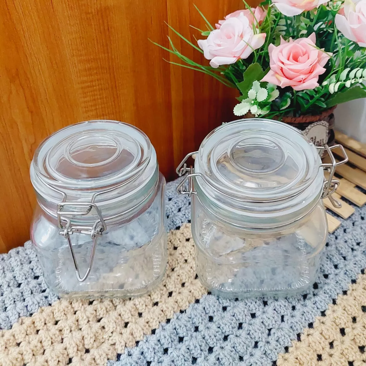 Deli Glass Jar 500ml 1Pcs Seasonings Stylish Canister  - image 3