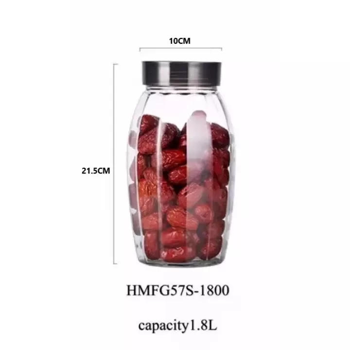 Deli Glassware Green Apple Lockable Glass 1800ml 1Pcs - image 6