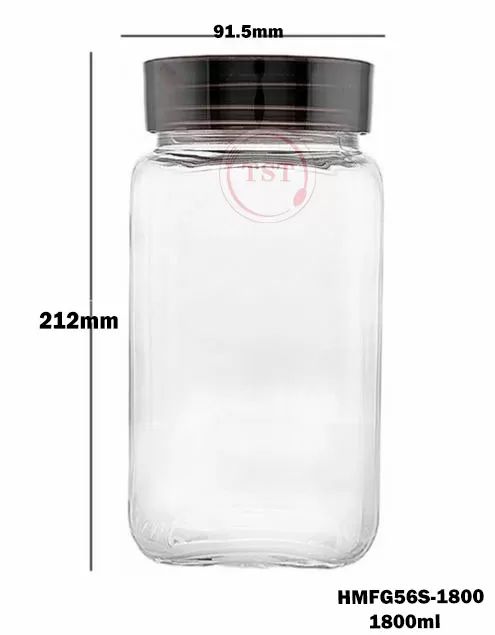 Deli Glassware Green Apple Lockable Glass 1800ml 1Pcs  - image 6