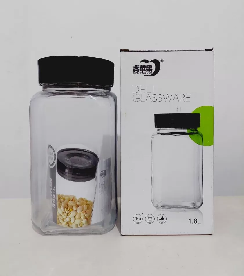 Deli Glassware Green Apple Lockable Glass 1800ml 1Pcs  - image 7