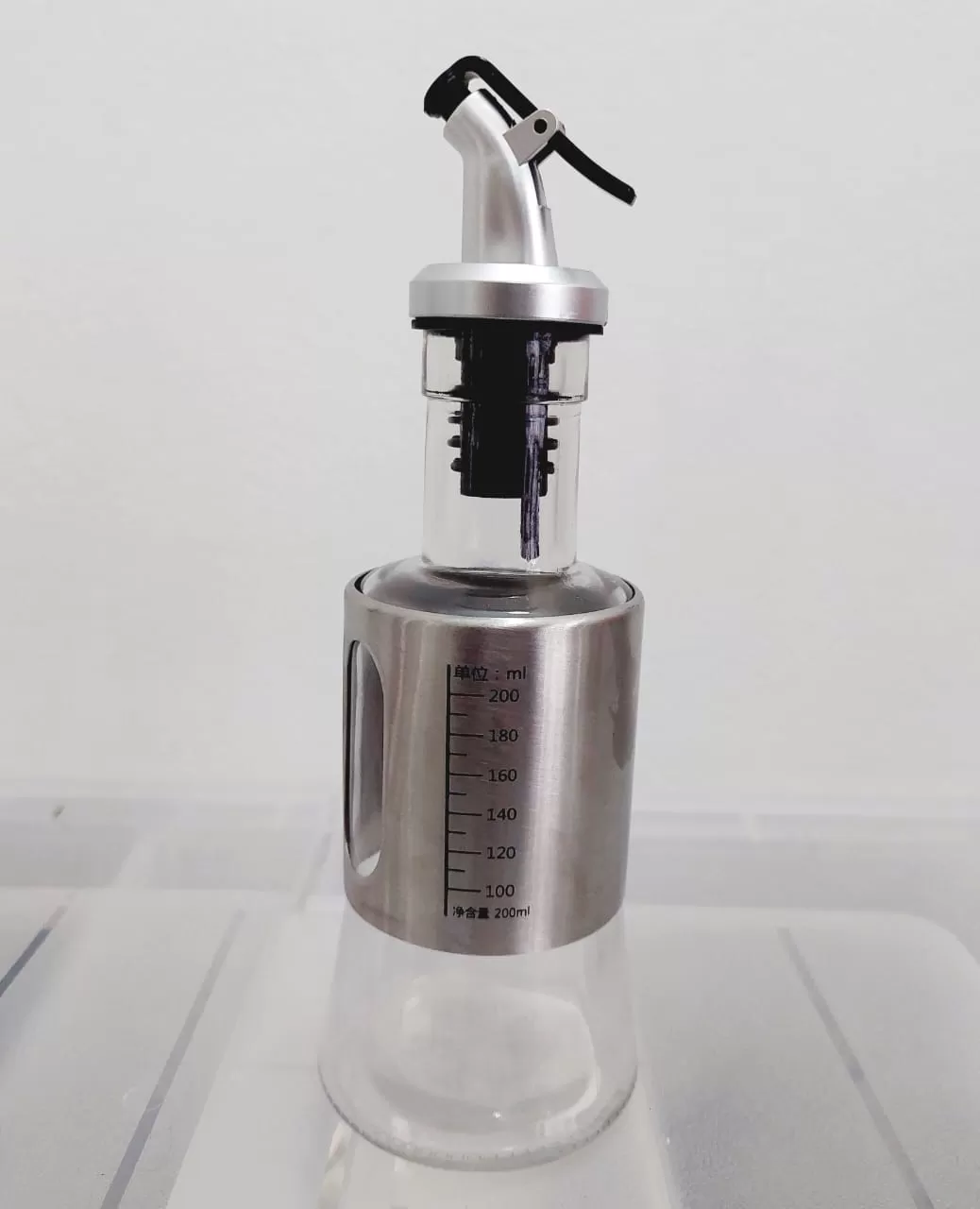 Oil Dispenser Bottle 200ml Glass Vinegar Cruet Olive Oil - image 7