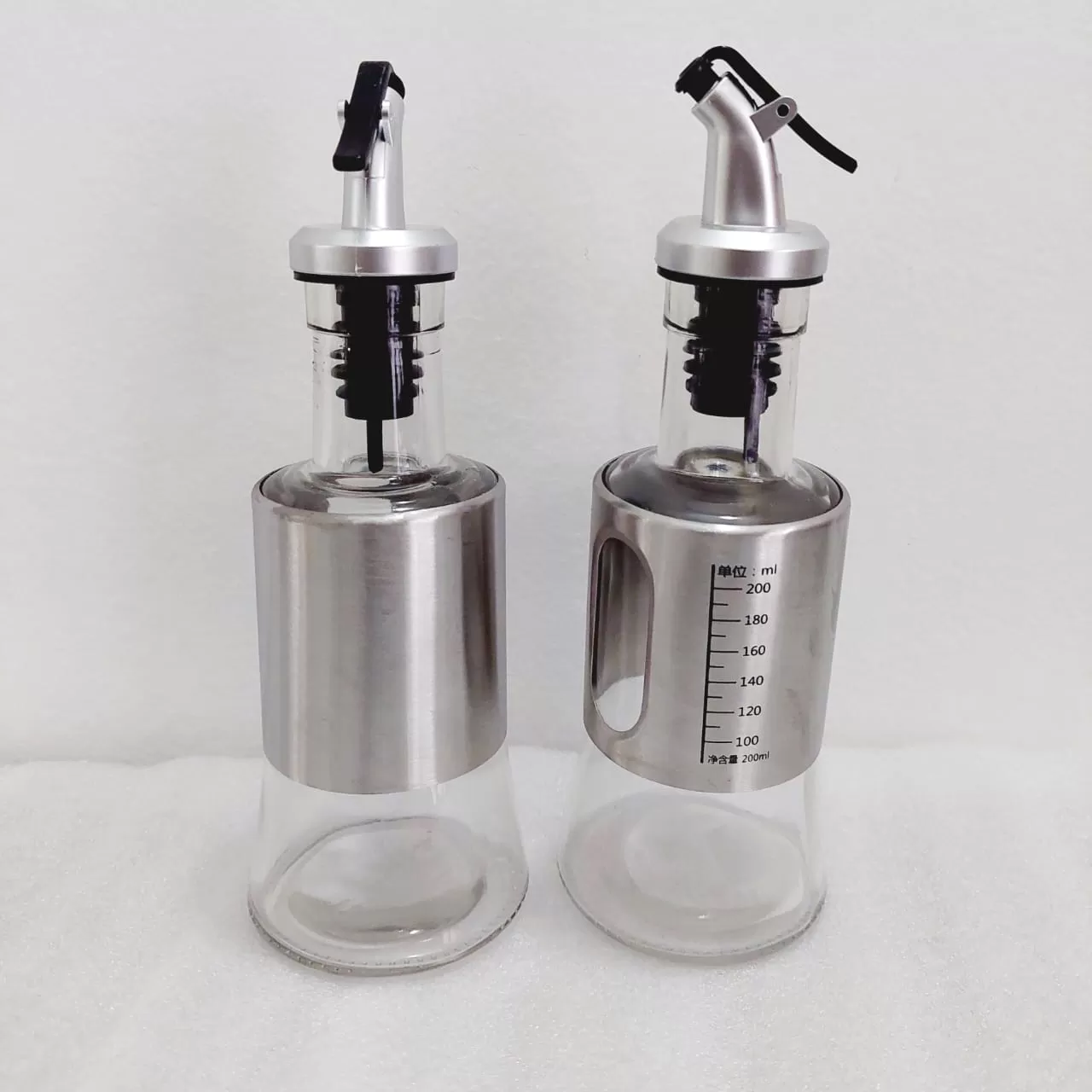 Oil Dispenser Bottle 200ml Glass Vinegar Cruet Olive Oil - image 8